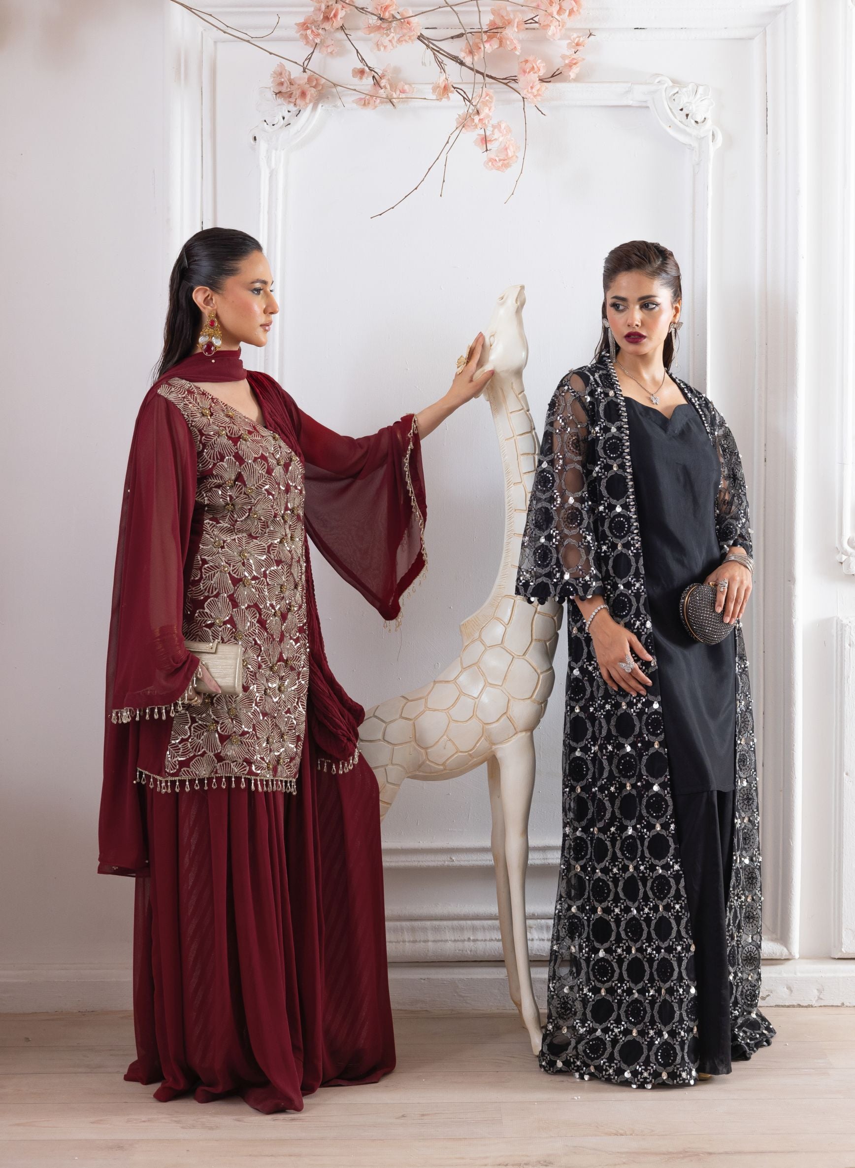 Zehra by Ain Net Cape Festive Designer Womenswear ZAR6
