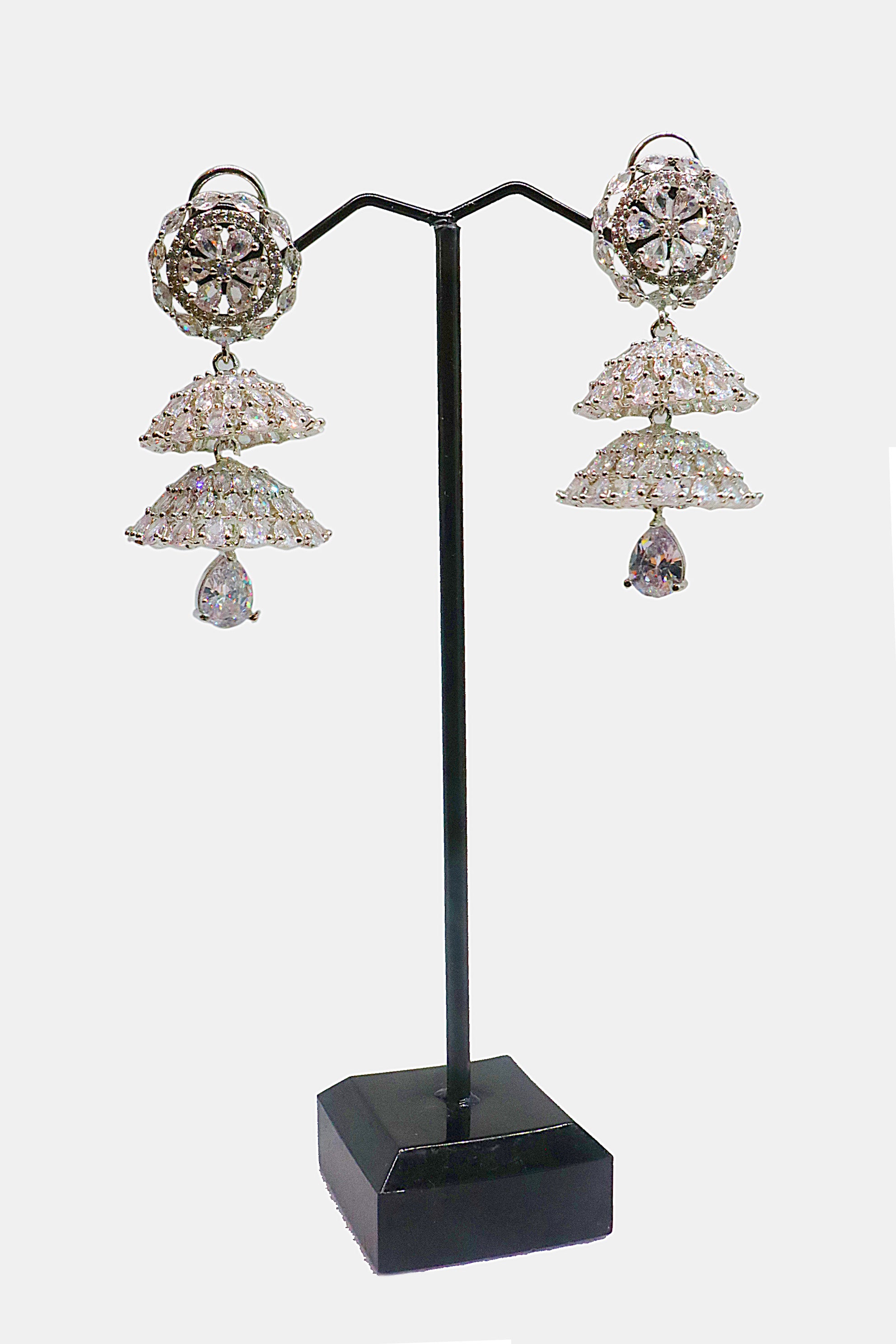 Gul Warun Luxe Crystal Cascade Earrings GJ1