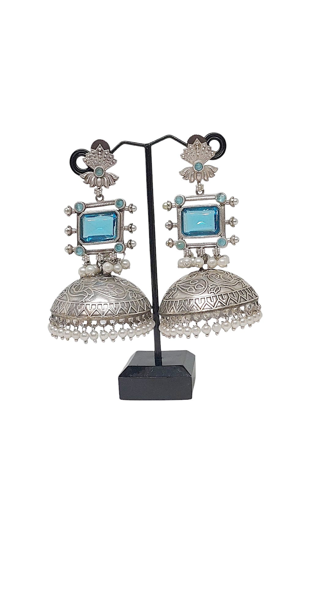 Gul Warun Royal Engraved Jhumka Earrings – 4 Colours GJ7