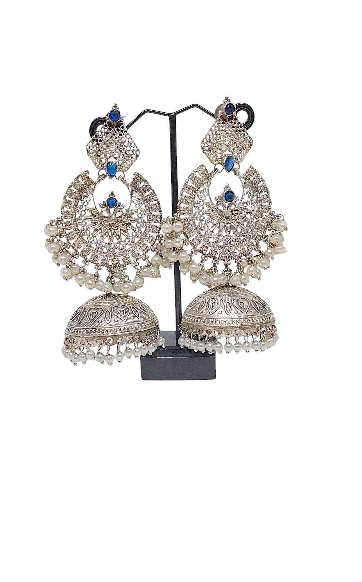 Gul Warun Royal Filigree Pearl Jhumka Earrings GJ10