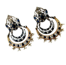 Gul Warun Regal Kundan Crescent Earrings GJ11 (3 Colours)