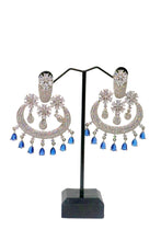 Gul Warun Regal Crescent Crystal Earrings – Two Colours GJ3