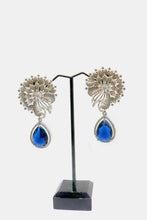 Gul Warun Luxury Crystal Bloom Earrings with Teardrop Gemstone GJ17