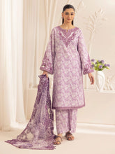 Muse01 - Lavender Elegance | 3pc Silk Lawn Printed & Embroidered Suit by Mohagni