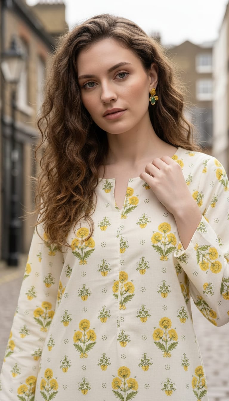 Impulse Summer Edit 2pc Printed Poly Lawn Suit – IMP12