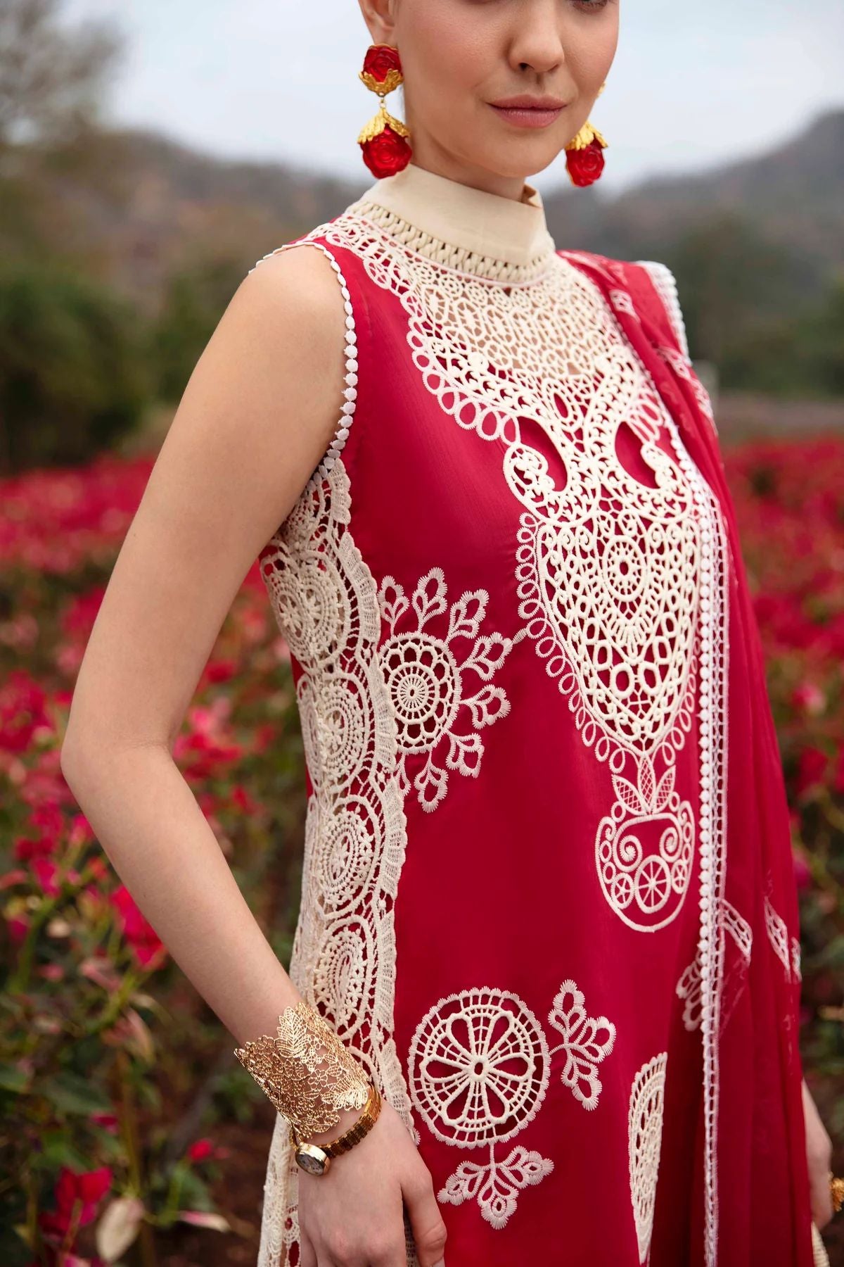 Sable Luxury Ready to Wear Lawn 24 CARNELIAN 01