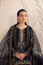 Muse11 - Ready to Wear Black Chiffon & Raw Silk Embroidered Gharara Set by Mohagni