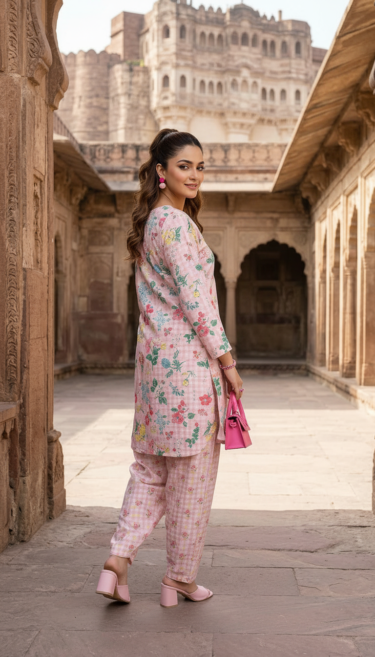 Impulse Summer Edit 2pc Printed Poly Lawn Suit – IMP21