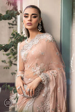Maria B Ready to Wear Chiffon Peach And Grey 105