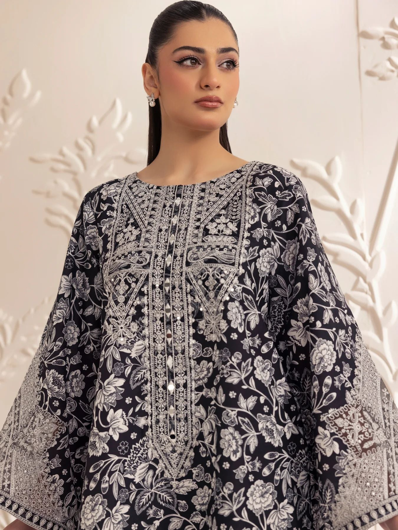 Mohagni 3pc Ready to Wear Silk Lawn Suit with Silk Dupatta LMB8