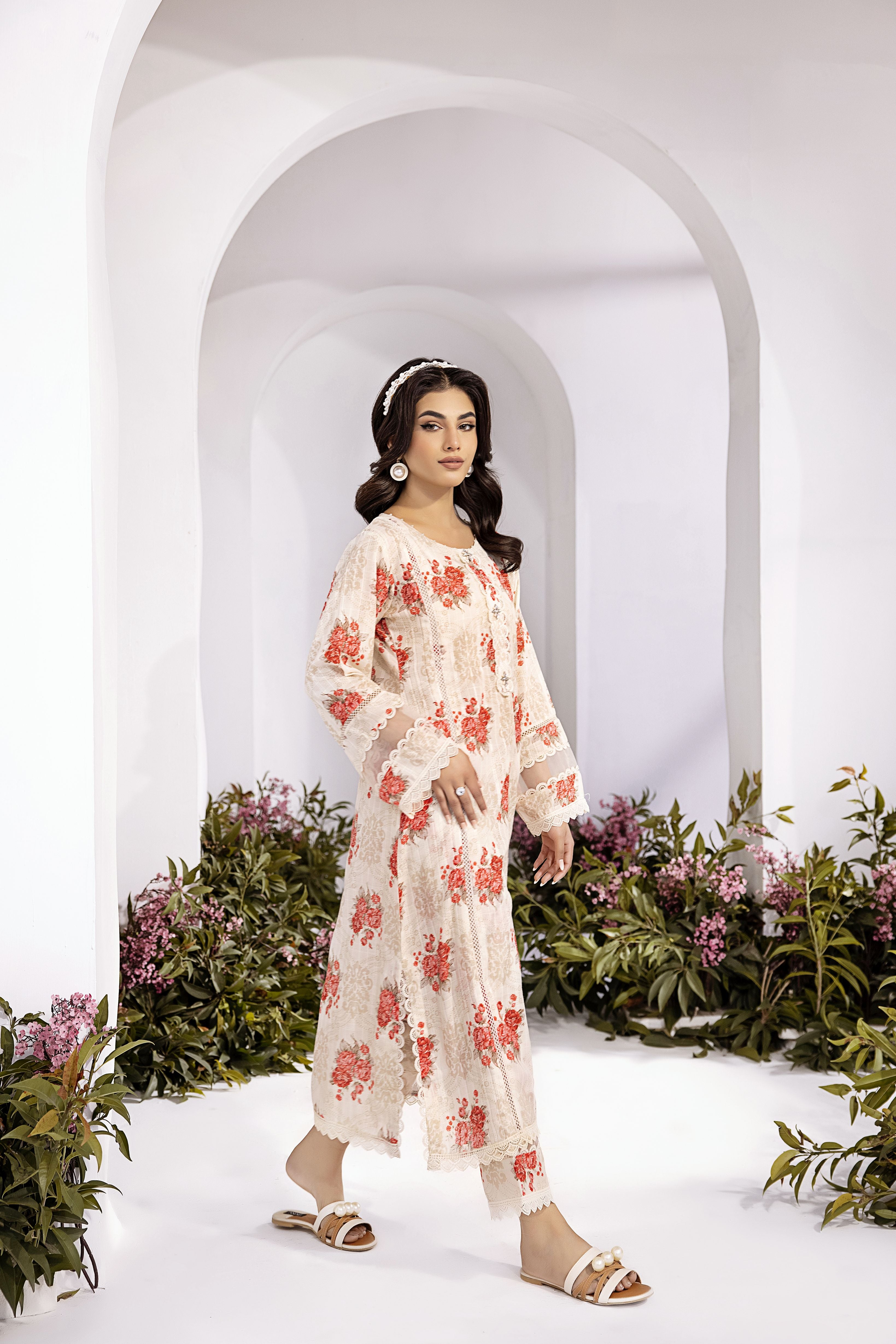 2pc Cotton Jacquard Co-Ord by Mona MC4