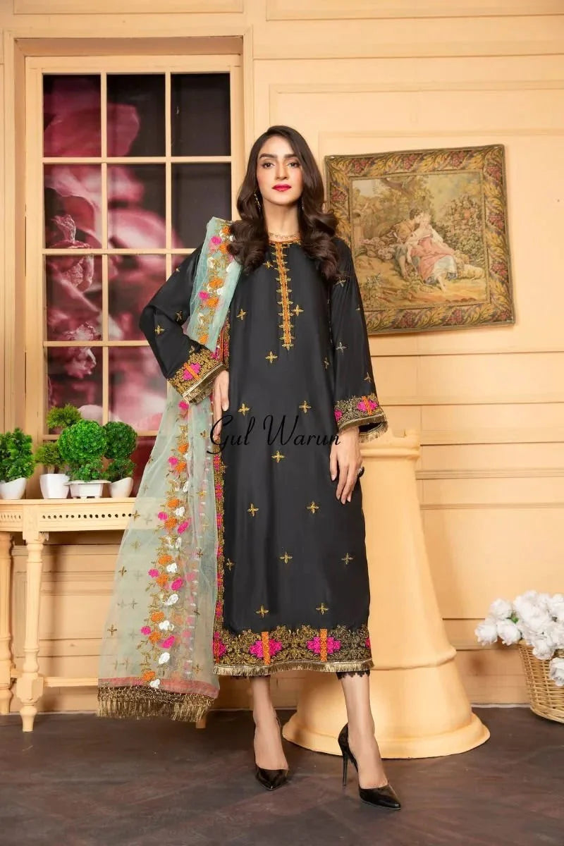 Ready to Wear 3 Pcs Dress by Gulwarun WGW05