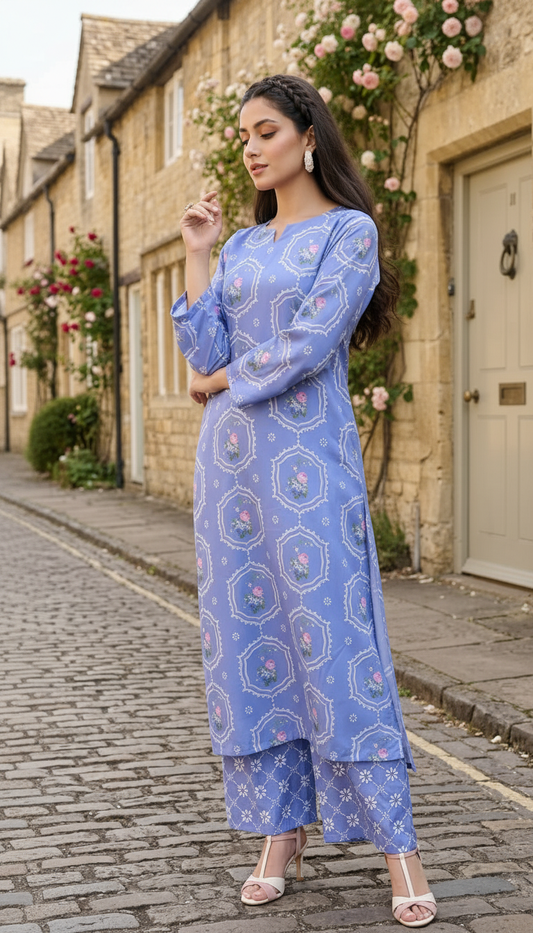 Impulse Summer Edit 2pc Printed Poly Lawn Suit – IMP13