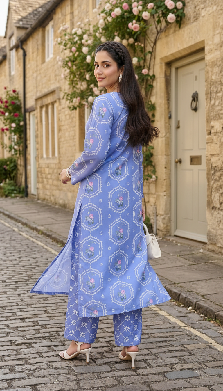 Impulse Summer Edit 2pc Printed Poly Lawn Suit – IMP13