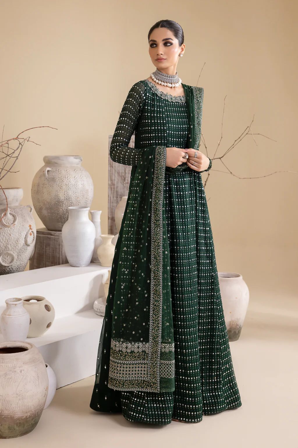 3pc Ready to Wear Chiffon Dress by Iznik Chinnon 26