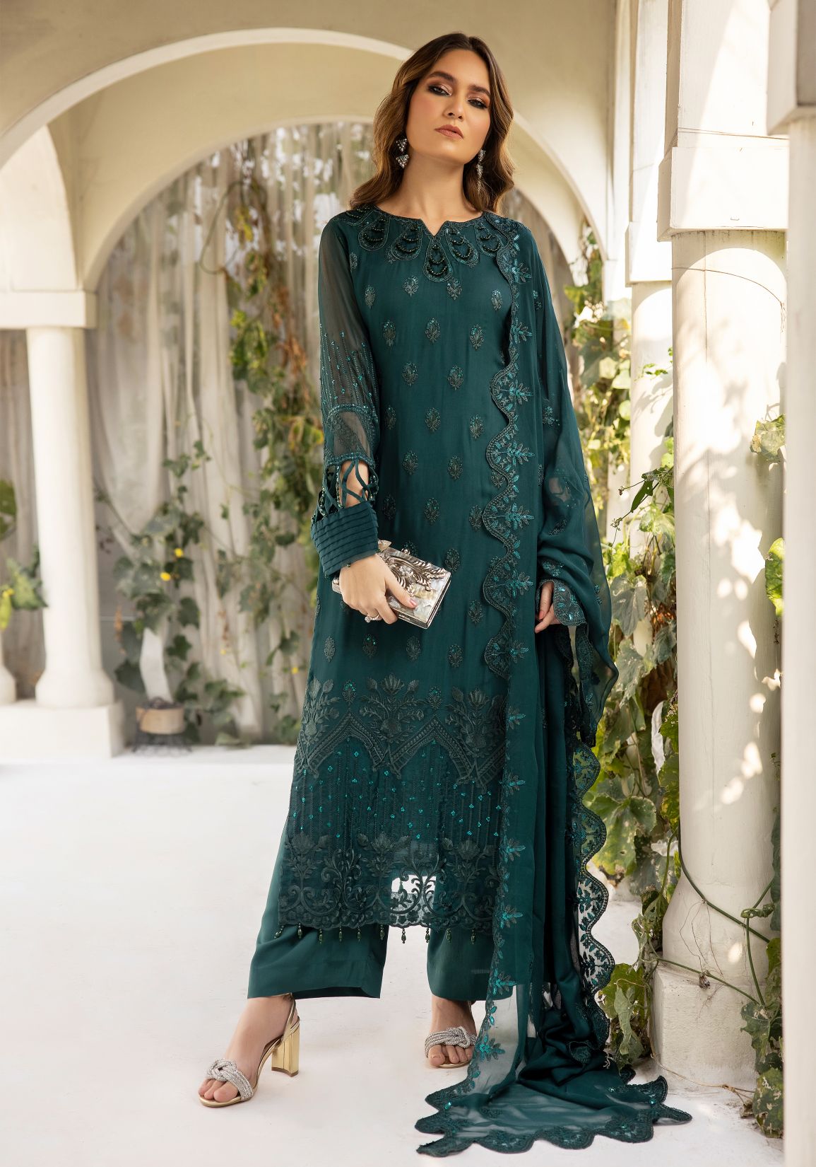 3pc Formal Ready to Wear Dress by Mona C4