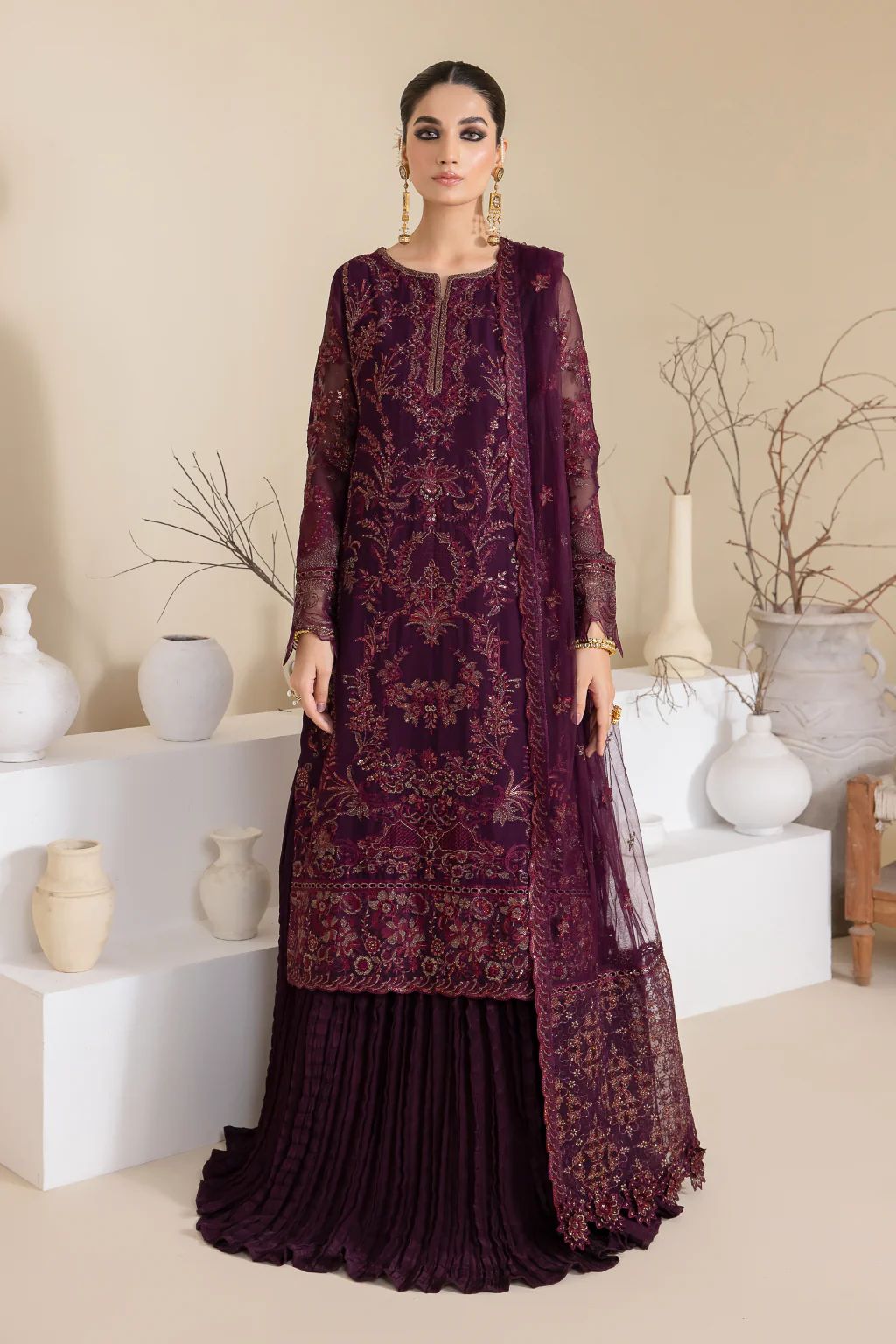 3pc Ready to Wear Chiffon Dress by Iznik Chinnon 28