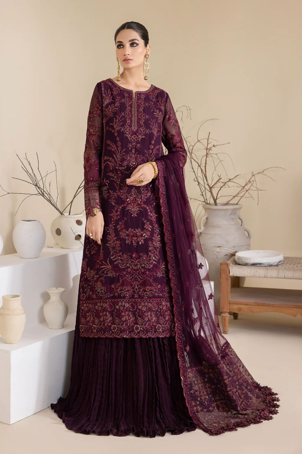 3pc Ready to Wear Chiffon Dress by Iznik Chinnon 28