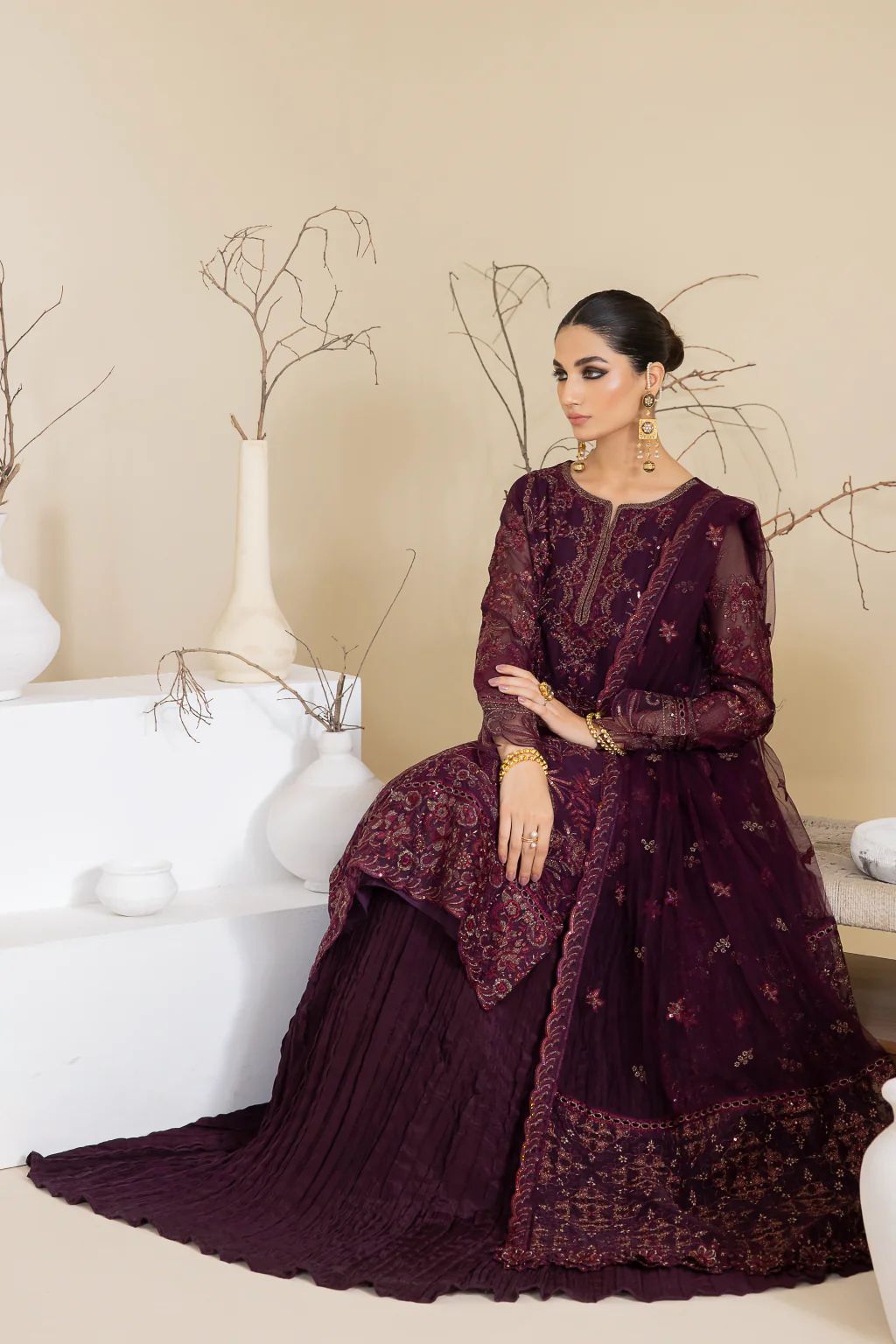 3pc Ready to Wear Chiffon Dress by Iznik Chinnon 28