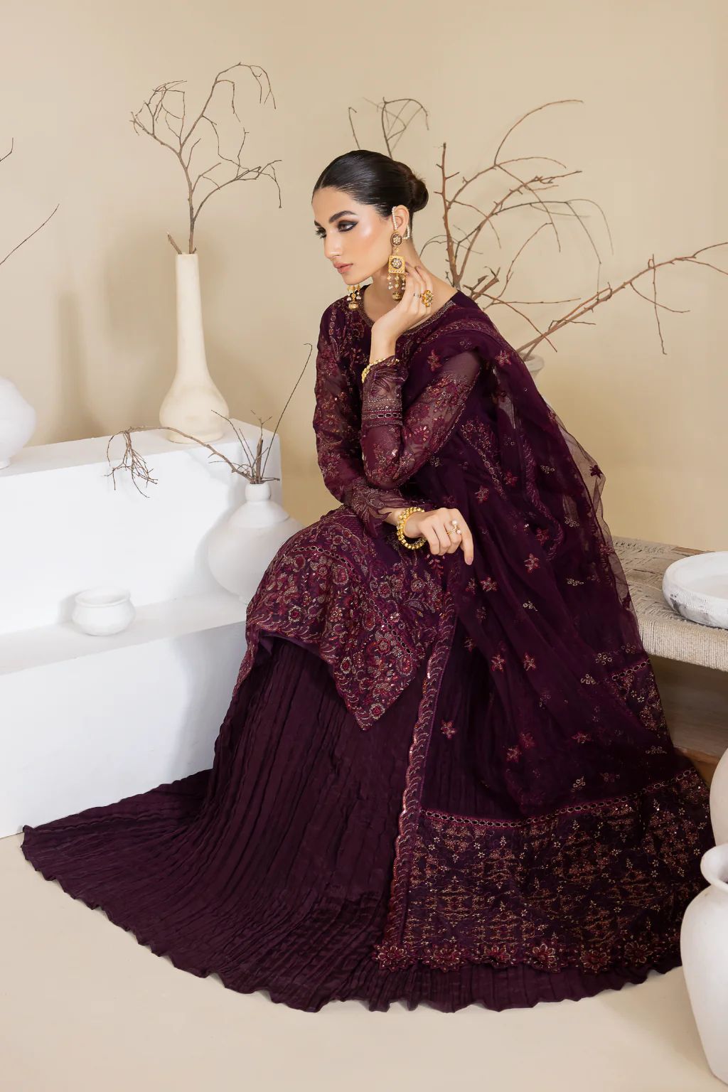 3pc Ready to Wear Chiffon Dress by Iznik Chinnon 28
