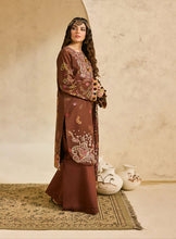 Linen by Florent – 3pc Embroidered Linen Winter Suit with Shawl NAF15