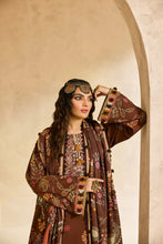 Linen by Florent – 3pc Embroidered Linen Winter Suit with Shawl NAF15