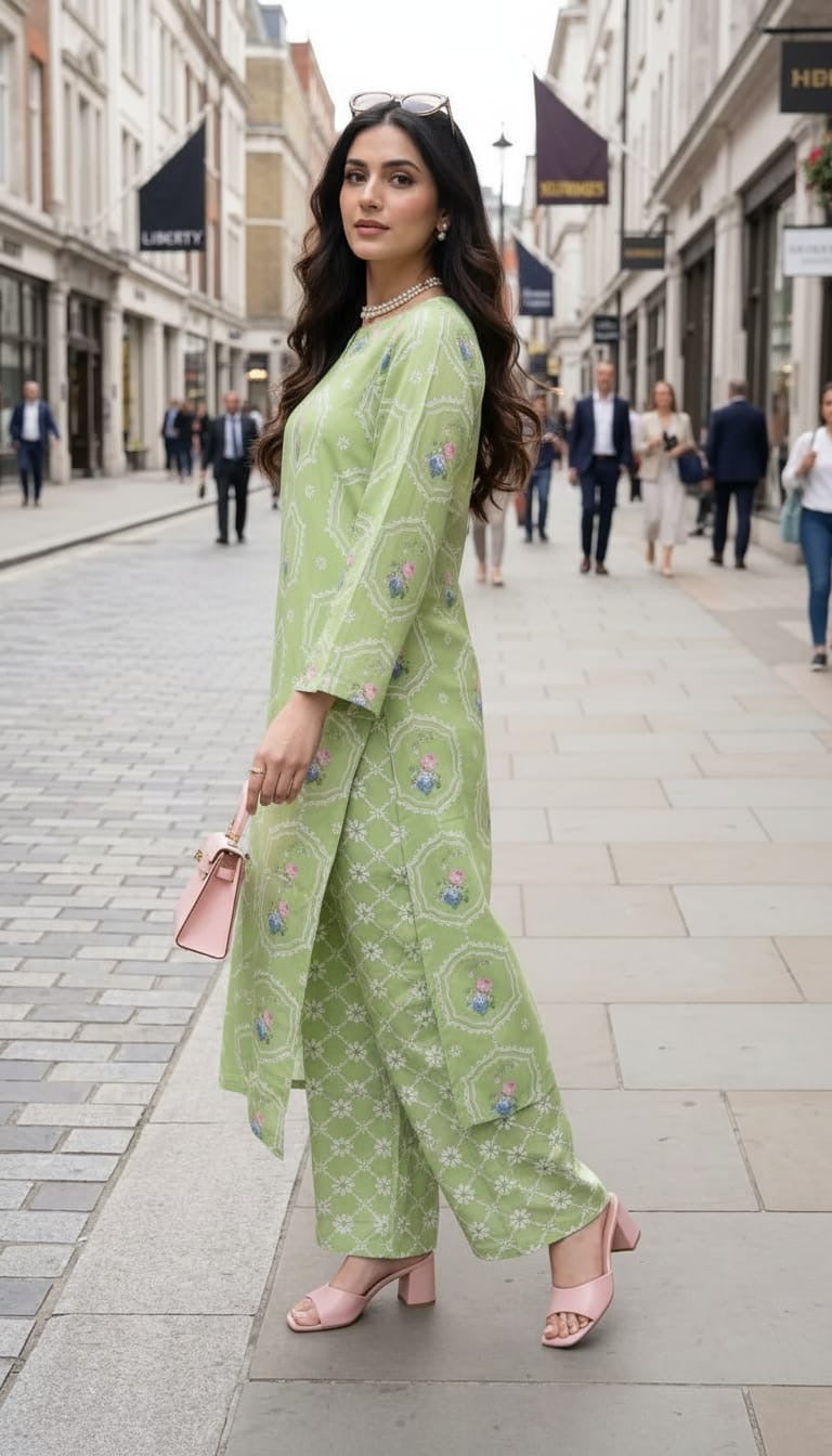 Impulse Summer Edit 2pc Printed Poly Lawn Suit – IMP14