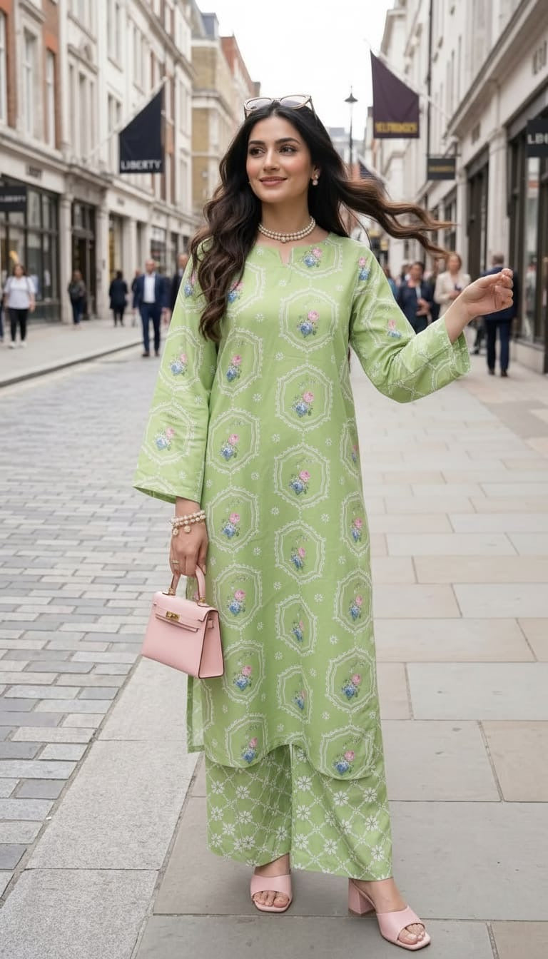 Impulse Summer Edit 2pc Printed Poly Lawn Suit – IMP14