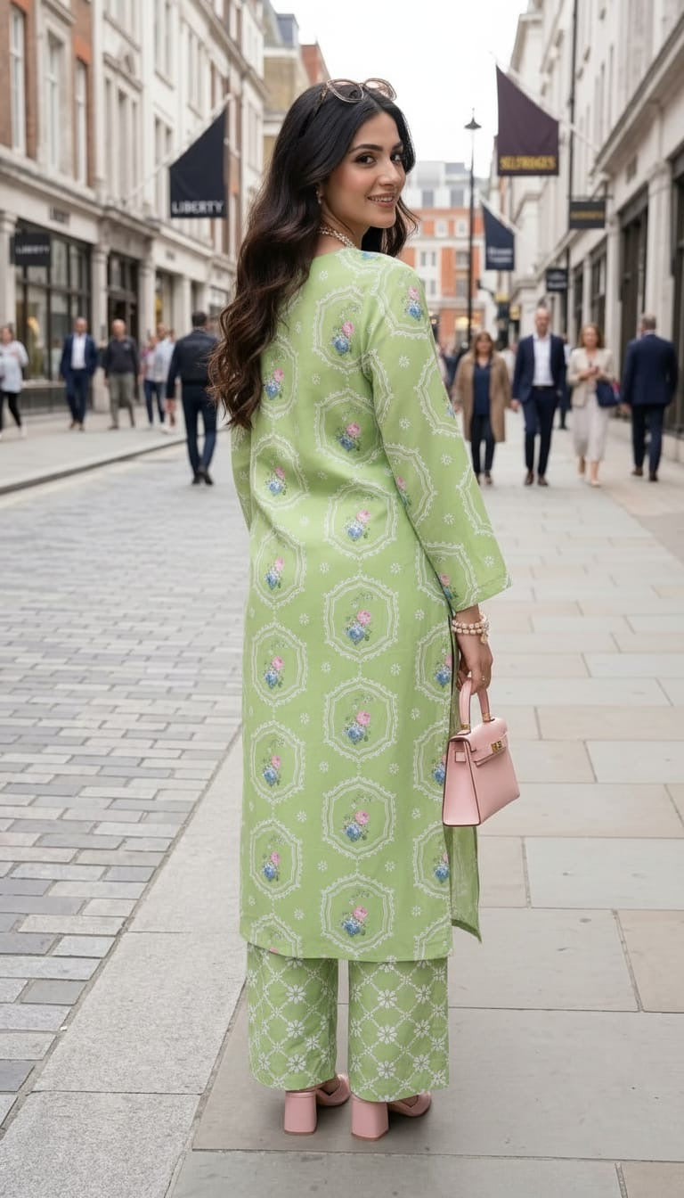 Impulse Summer Edit 2pc Printed Poly Lawn Suit – IMP14