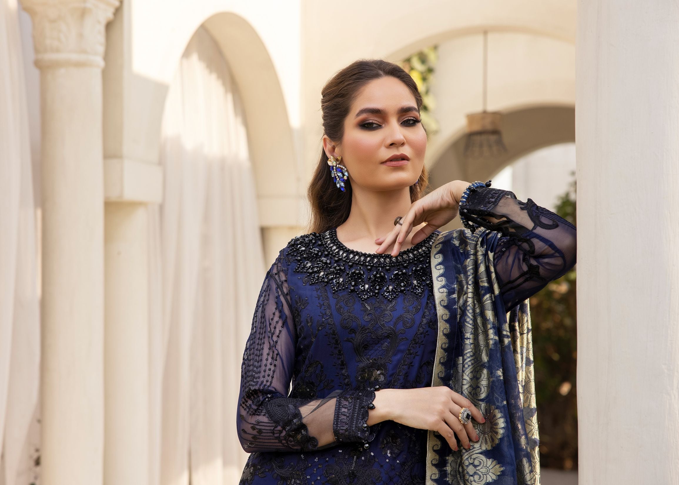 3pc Formal Ready to Wear Dress by Mona C5