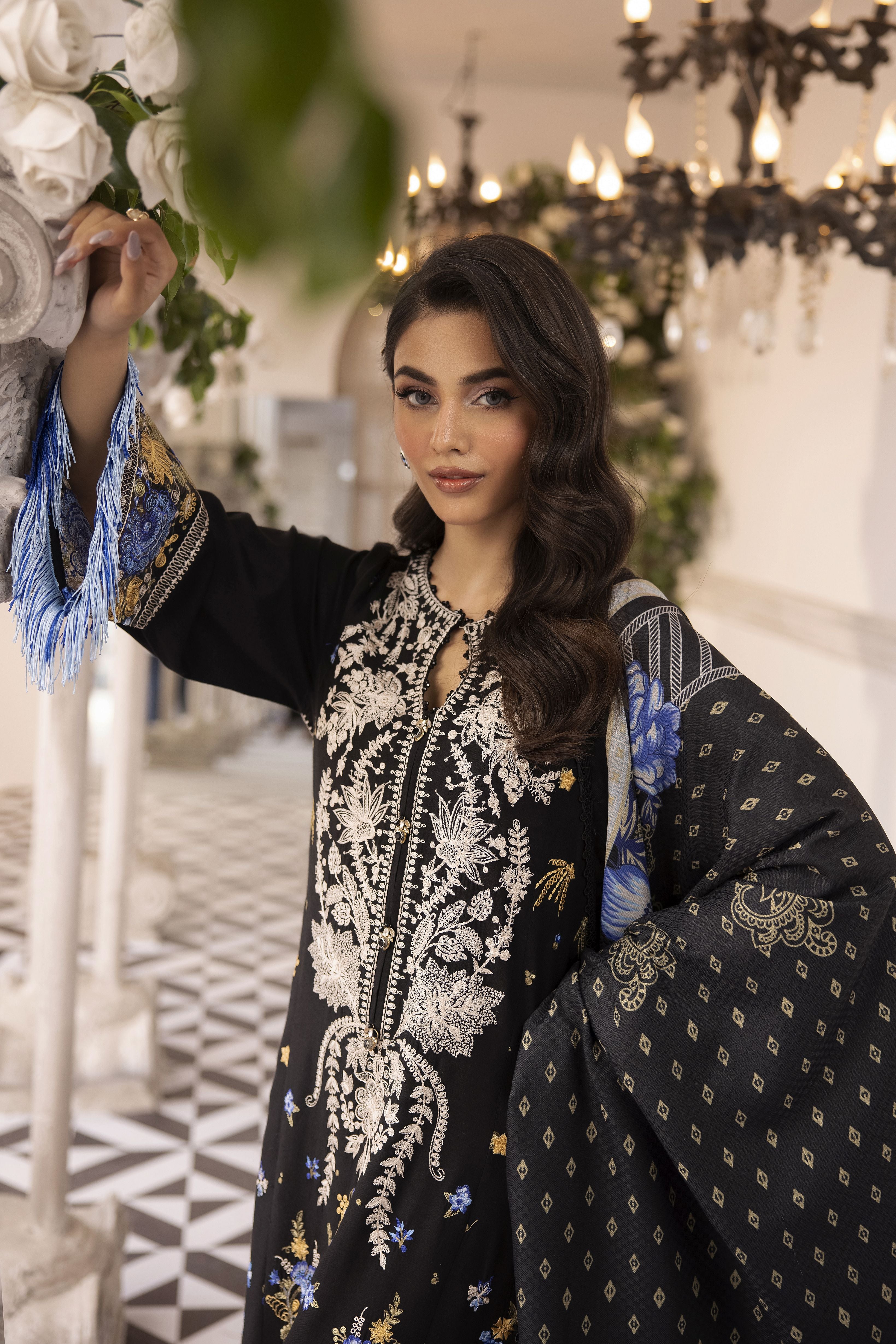 MONA Luxury Winter Linen Shawl Collection MLWL2