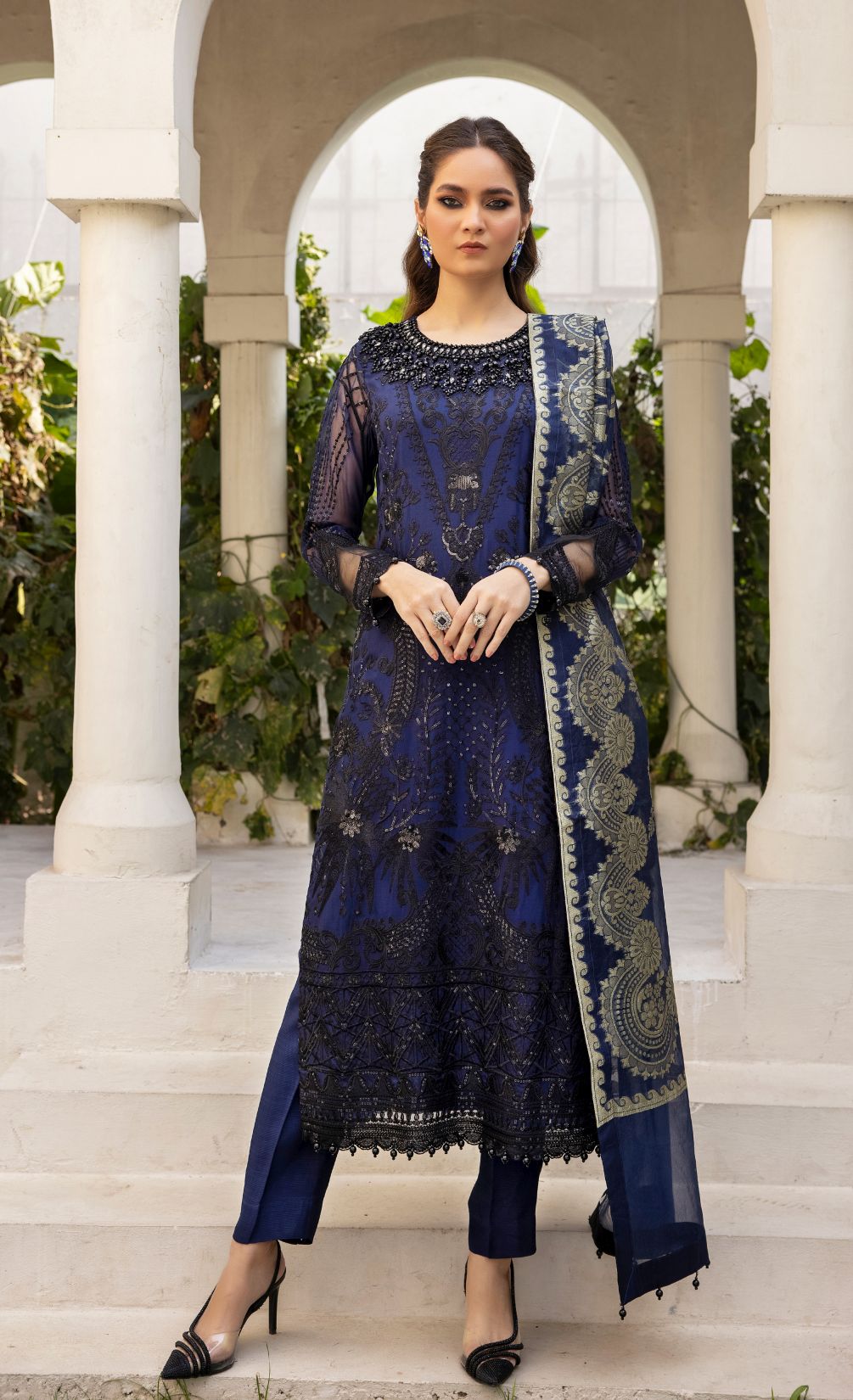 3pc Formal Ready to Wear Dress by Mona C5