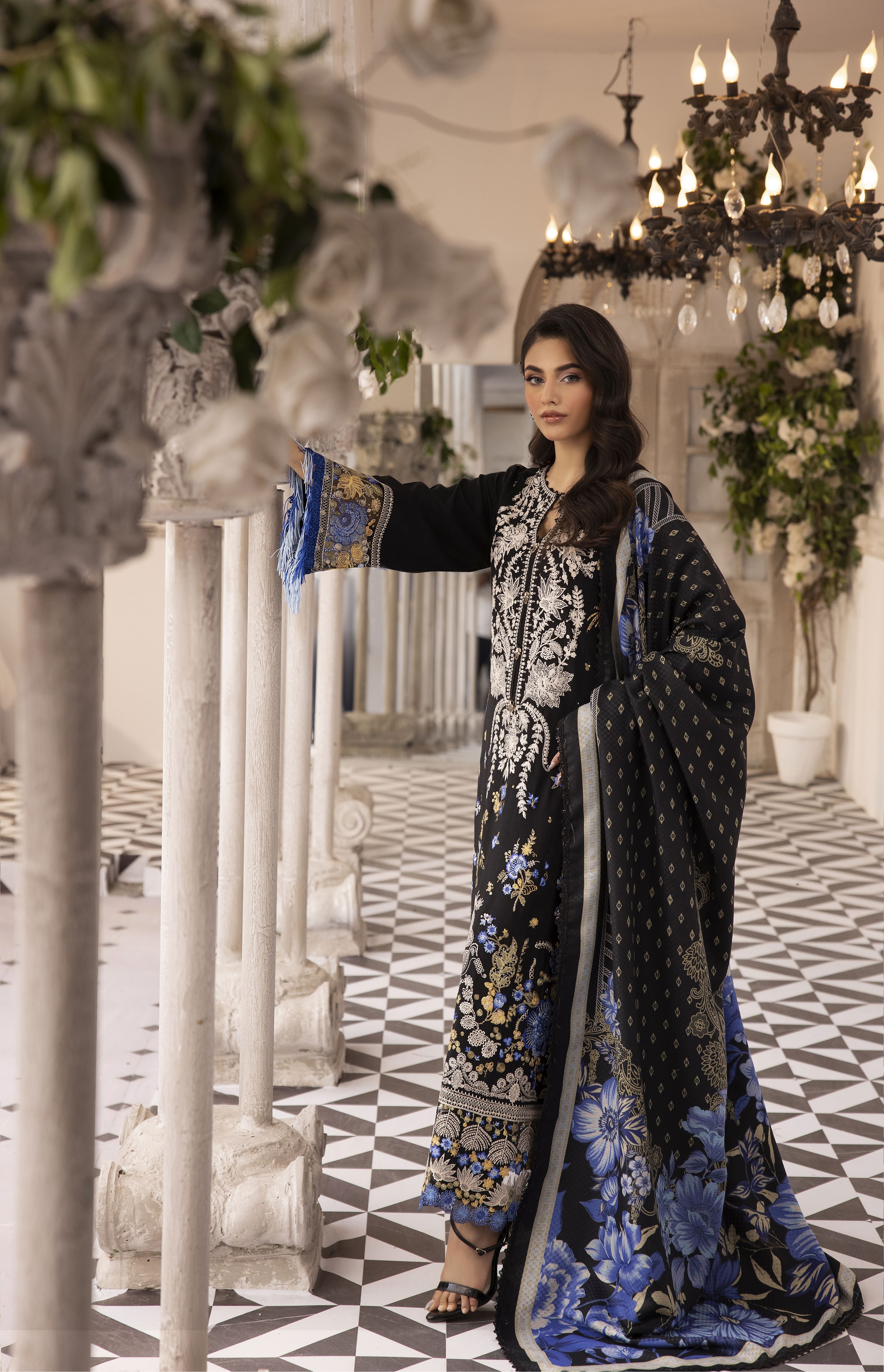 MONA Luxury Winter Linen Shawl Collection MLWL2