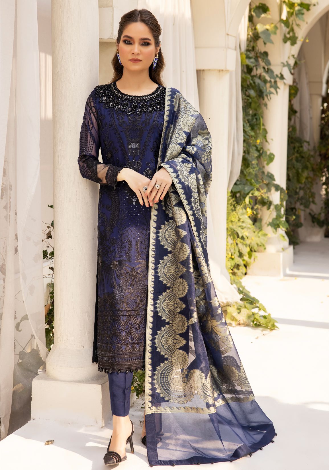 3pc Formal Ready to Wear Dress by Mona C5