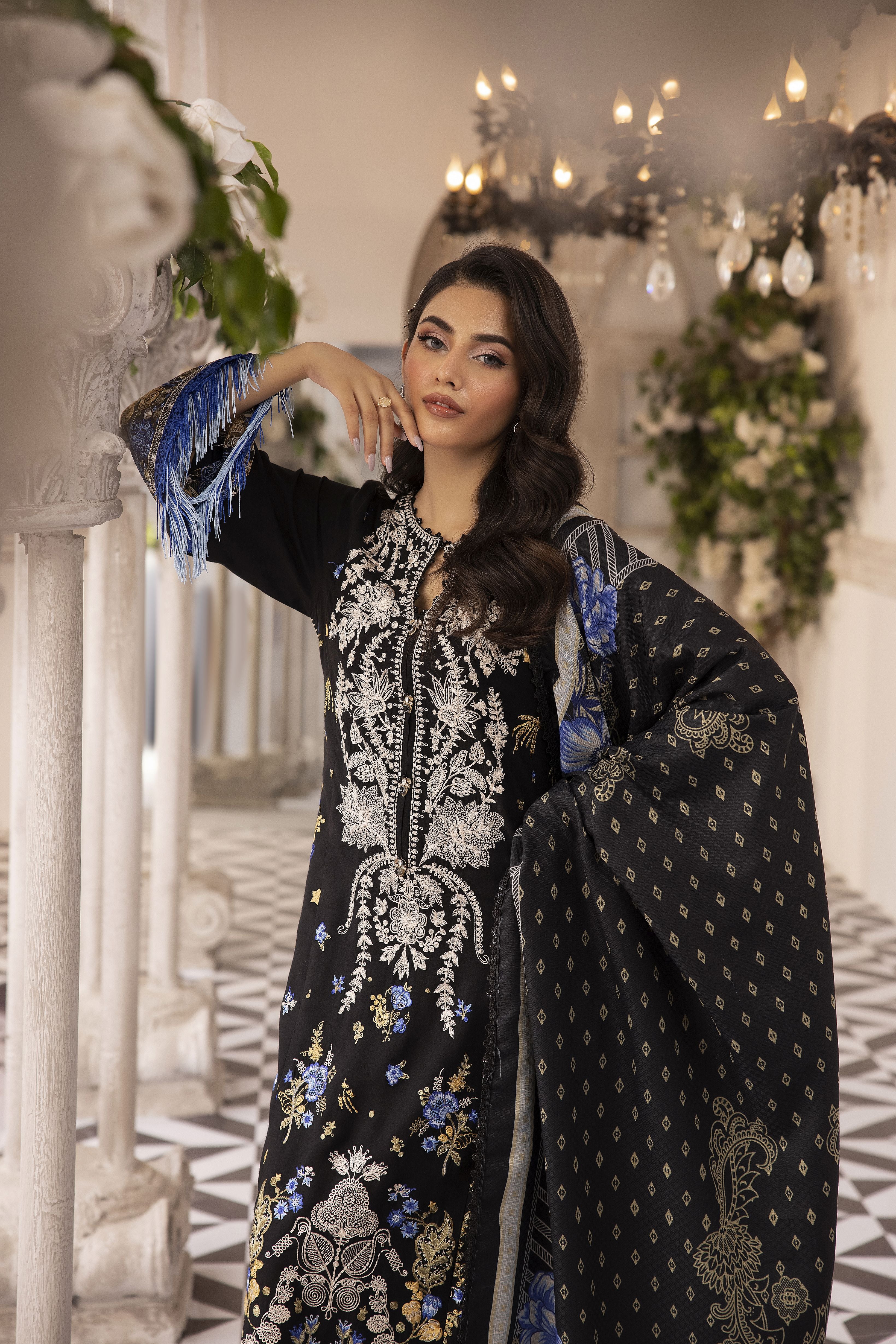 MONA Luxury Winter Linen Shawl Collection MLWL2