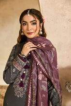 Linen by Florent – 3pcEmbroidered Winter Suit with Shawl NAF14