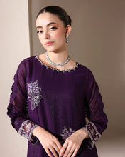 Starstruck by Ain – Plum Zari Chiffon 2pc Semi Formal Dress SBA3