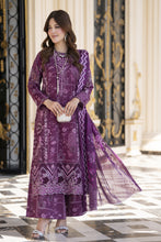 Khushi by Silver Purple – 3pc Embroidered Cotton Long Suit KBS11