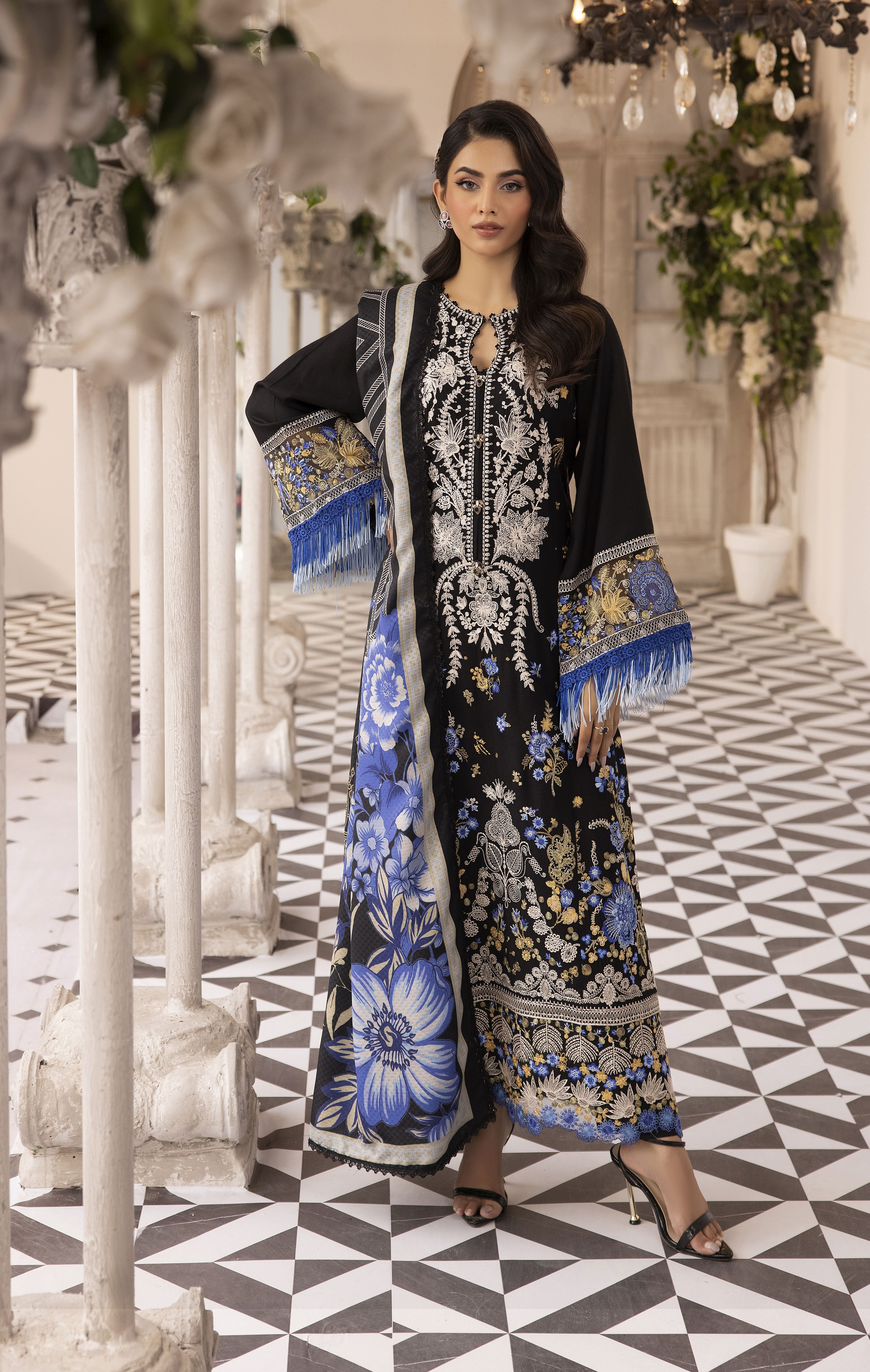 MONA Luxury Winter Linen Shawl Collection MLWL2