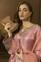 Blush Pink Mirror Work Silk Farshi Shalwar Designer Dress - Farshi Bahaar by Mona FBM6