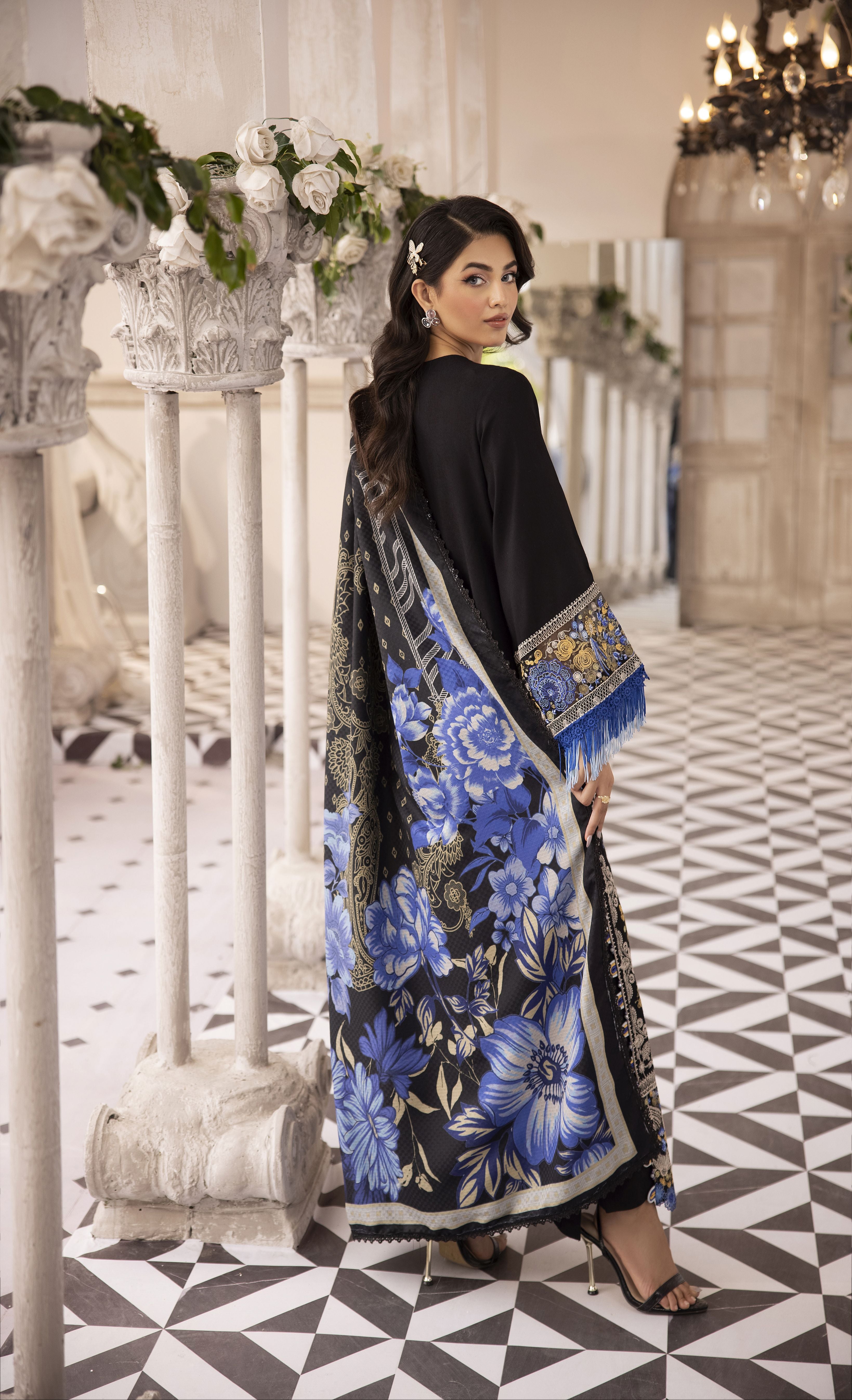 MONA Luxury Winter Linen Shawl Collection MLWL2