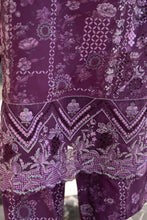 Khushi by Silver Purple – 3pc Embroidered Cotton Long Suit KBS11