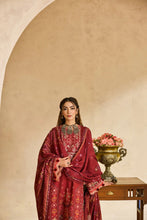 Linen by Florent – 3pc Embroidered Winter Long Dress with Shawl NAF12