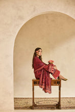 Linen by Florent – 3pc Embroidered Winter Long Dress with Shawl NAF12