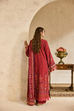 Linen by Florent – 3pc Embroidered Winter Long Dress with Shawl NAF12