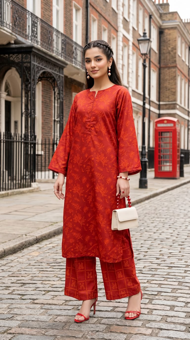 Impulse Summer Edit 2pc Printed Poly Lawn Suit – IMP16