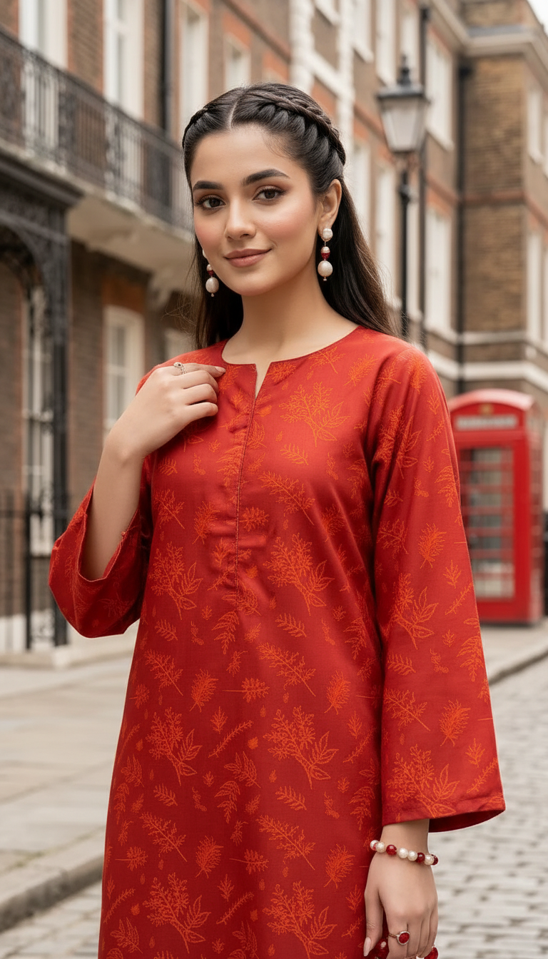 Impulse Summer Edit 2pc Printed Poly Lawn Suit – IMP16