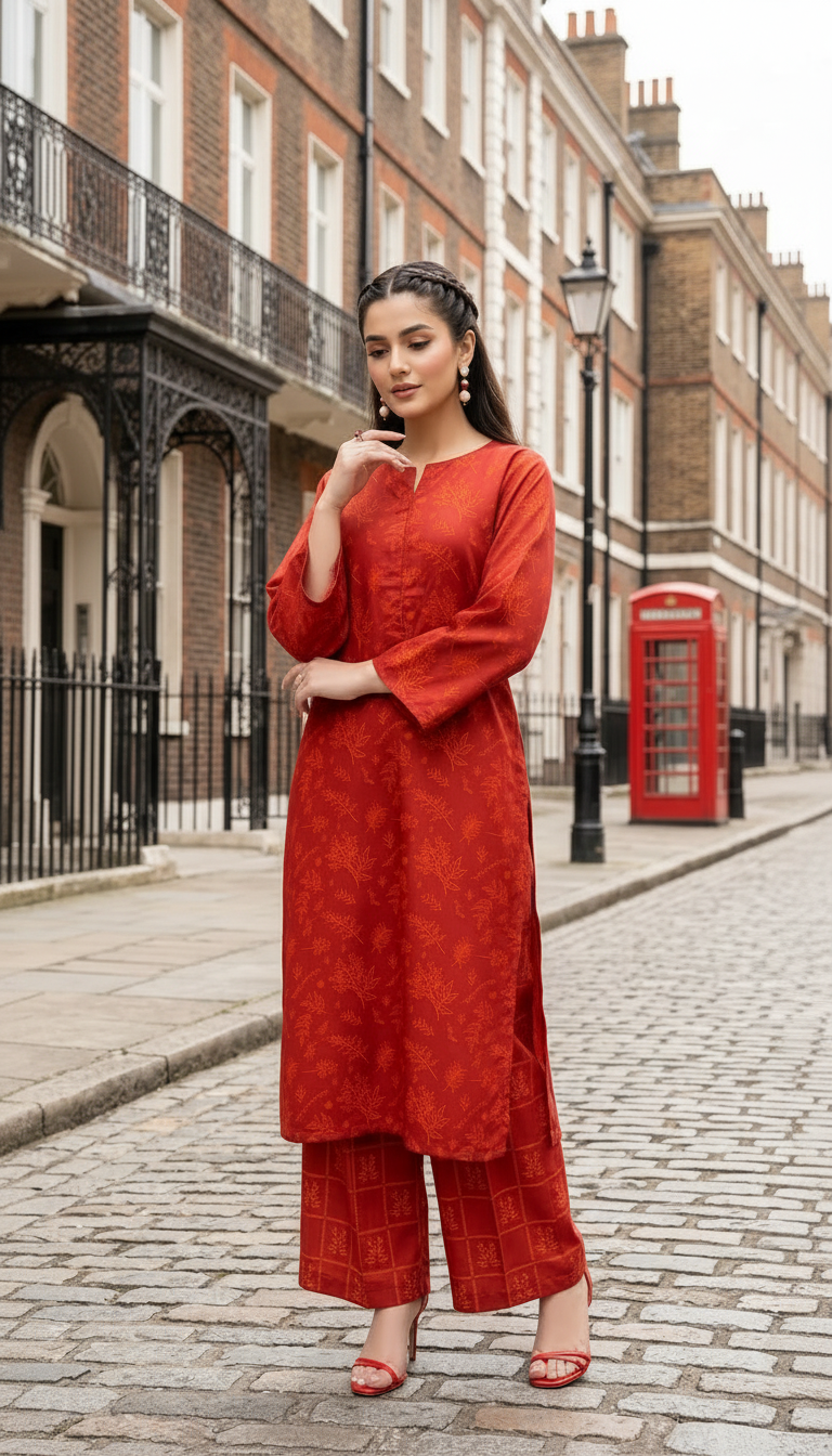 Impulse Summer Edit 2pc Printed Poly Lawn Suit – IMP16