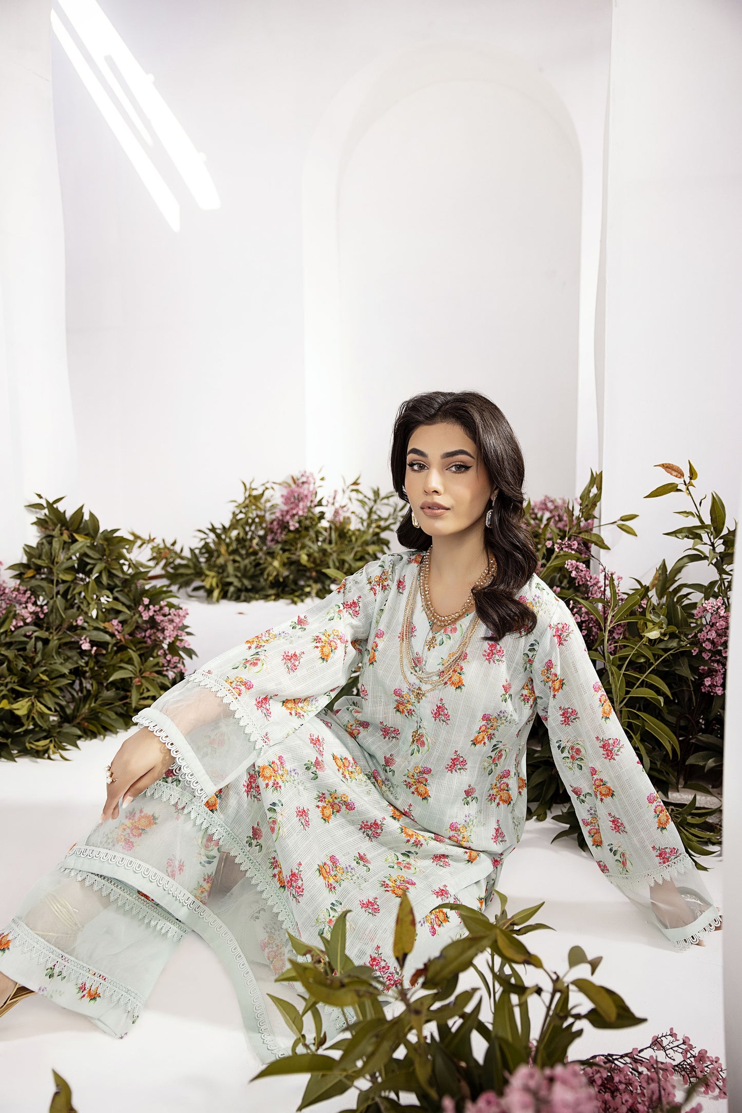 2pc Cotton Jacquard Co-Ord by Mona MC2