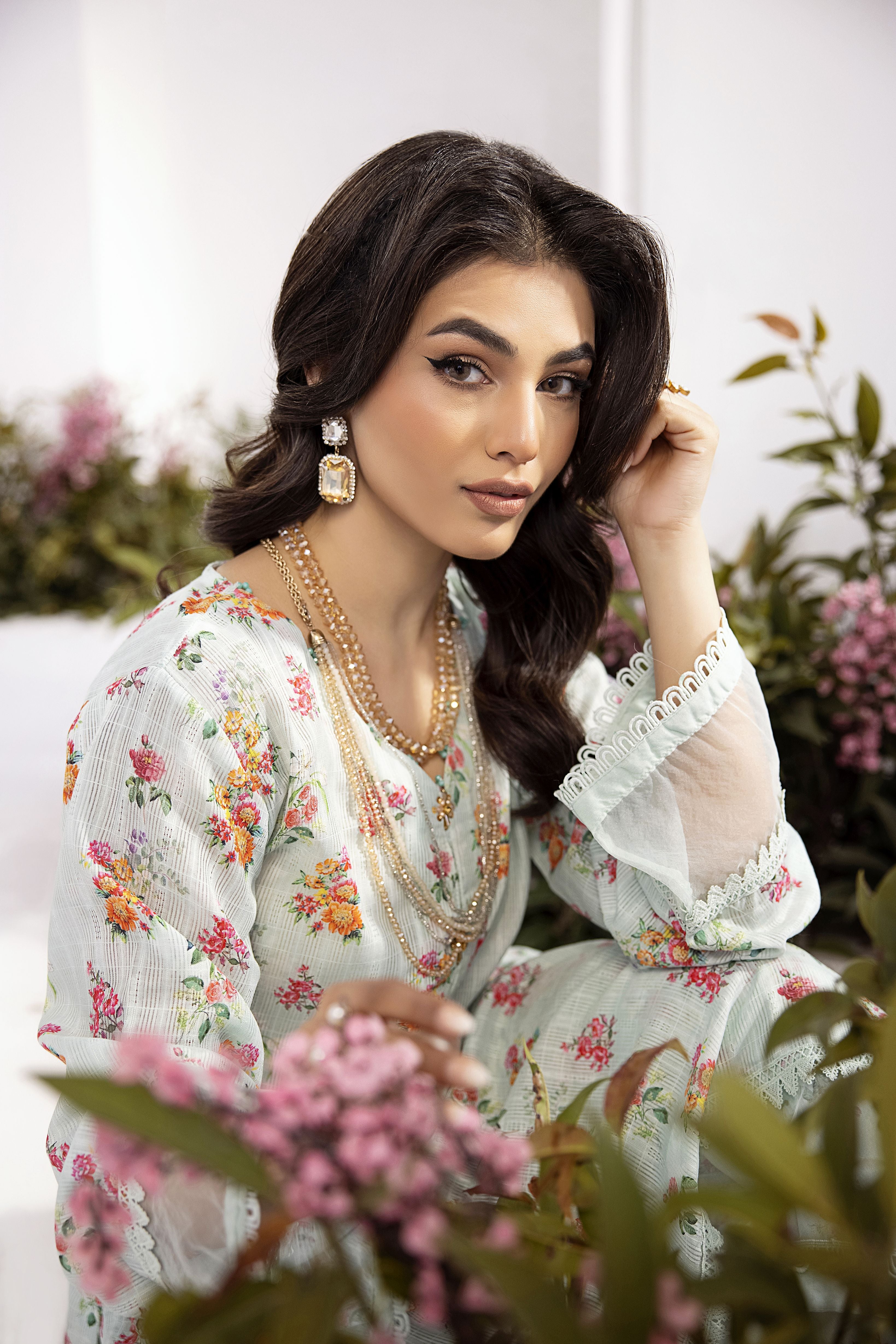 2pc Cotton Jacquard Co-Ord by Mona MC2